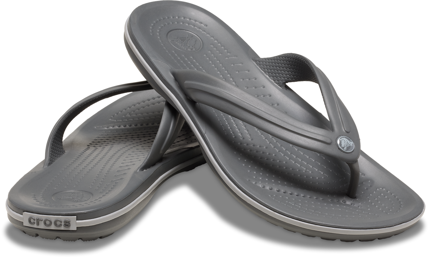 ADULTS CROCBAND FLIP SGY/SMO