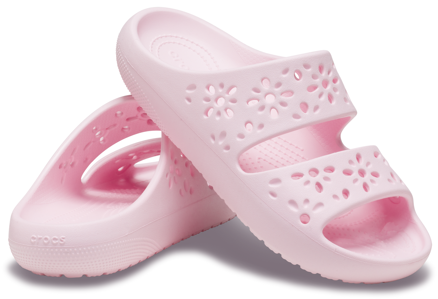 CLASSIC FLORAL CUT OUT SANDAL PINK MILK