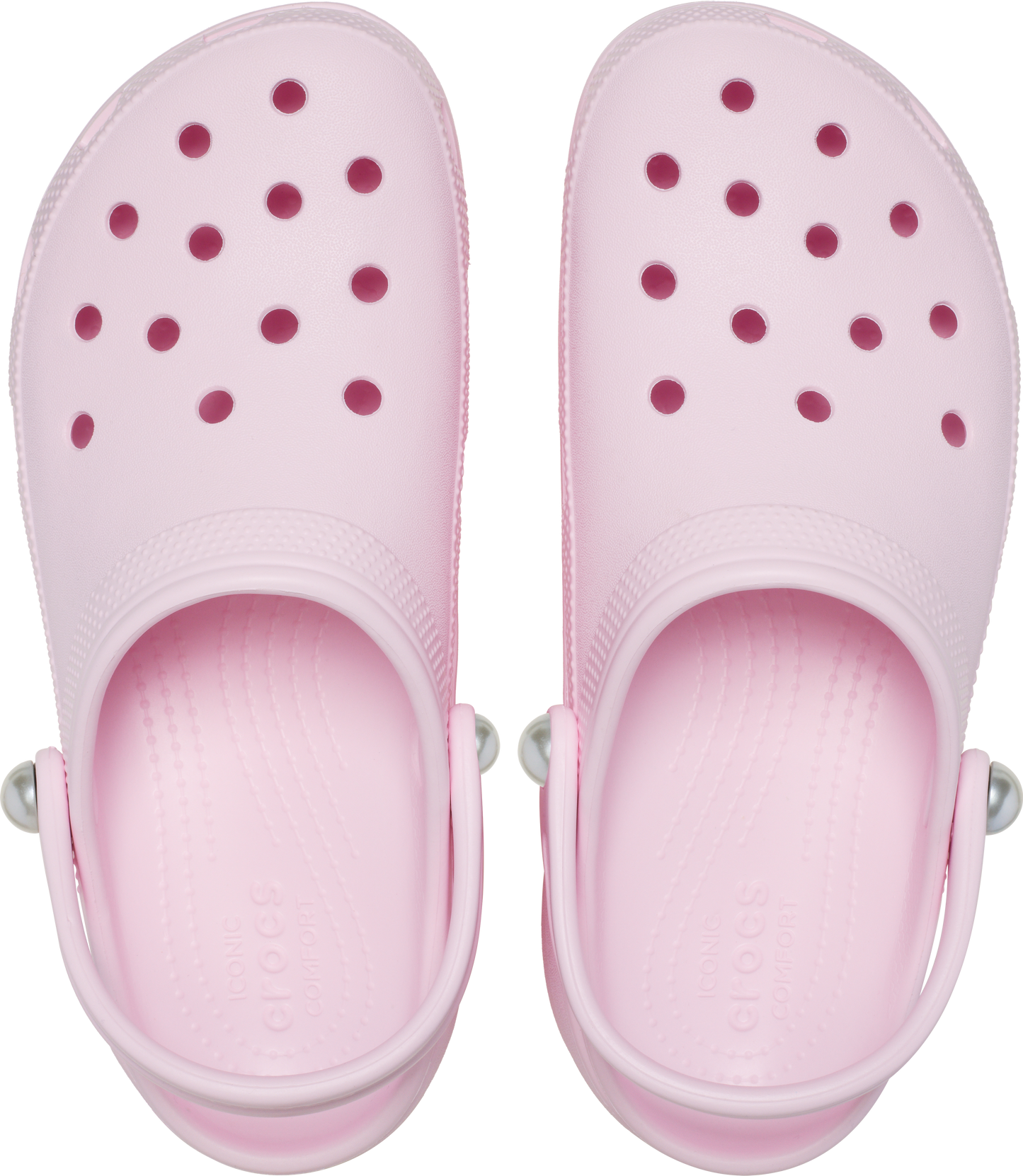WOMENS CLASSIC PLATFORM PEARL CLOG PINK MILK