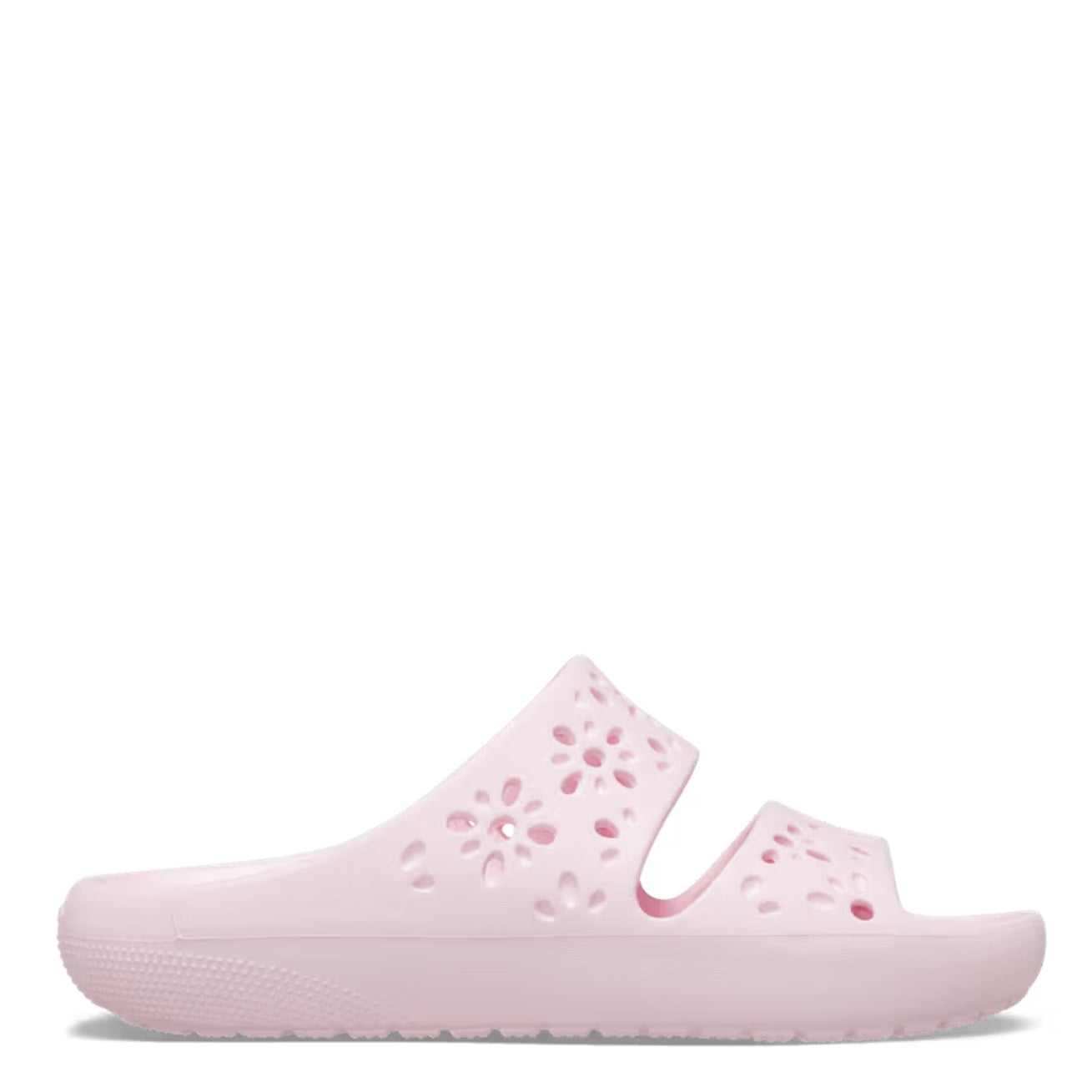 WOMENS CLASSIC FLORAL CUT OUT SANDAL PINK MILK