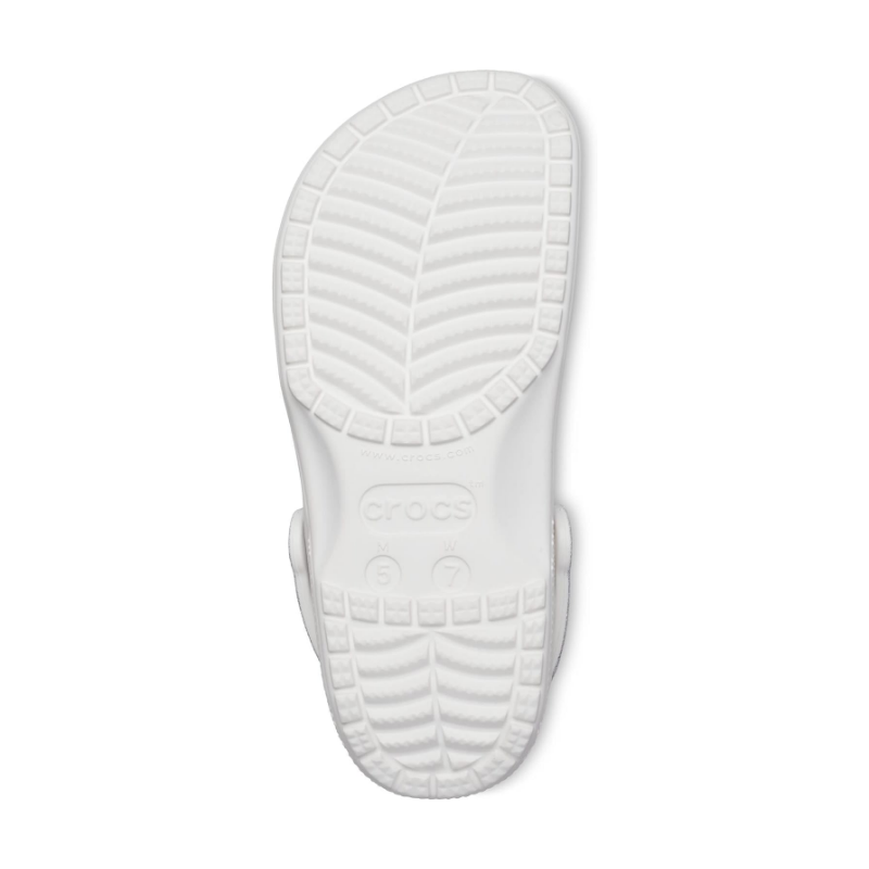 Crocs Adults Classic Glitter Clog White