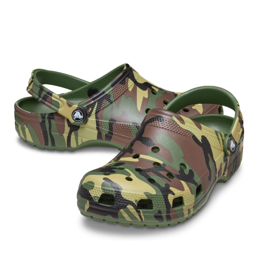 Crocs Kids Camouflage Clog Army Green Multi
