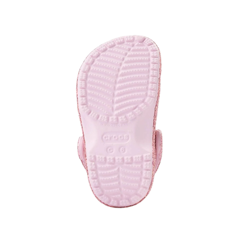 Crocs Toddler Classic Clog Chunky Glitter Pink Milk