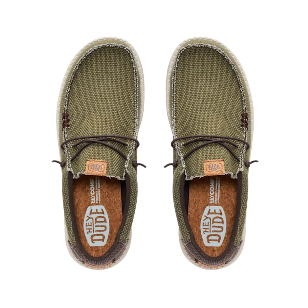 Hey Dude Wally Braided Burnt Olive/Dark Brown