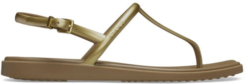 WOMENS MIAMI METALLIC THONG FLIP TAN