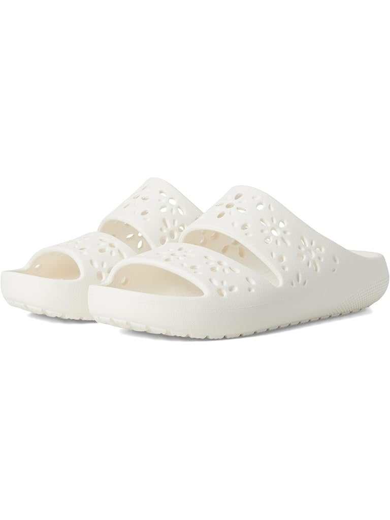 CLASSIC FLORAL CUT OUT SANDAL CHALK