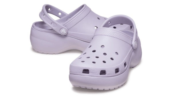 WOMENS CLASSIC PLATFORM CLOG MAUVE MIST