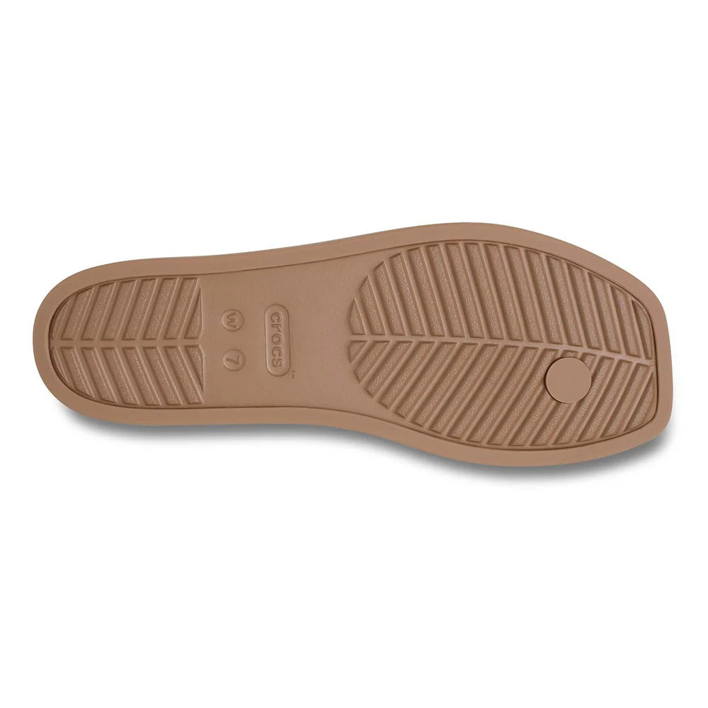 Crocs Womens Miami Flip Milk Chocolate