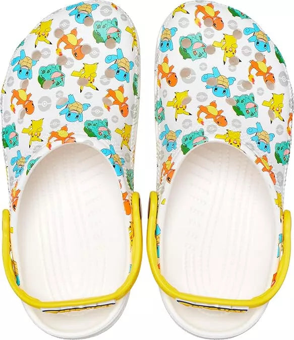 ADULTS CLASSIC POKEMON 2 CLOG WHITE/MULTI