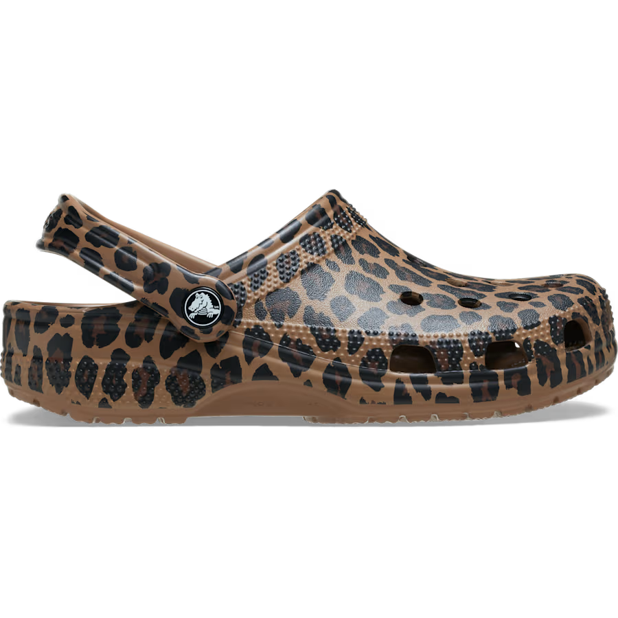 Crocs Adults Classic Animal Clog Sepia/Leopard