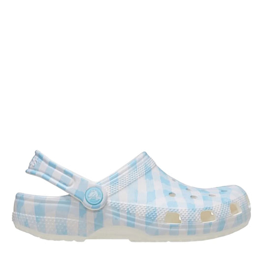 ADULTS CLASSIC GINGHAM CLOG BLUE