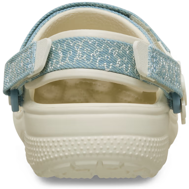 Crocs Kids Classic Clog Denim Flower Summit White