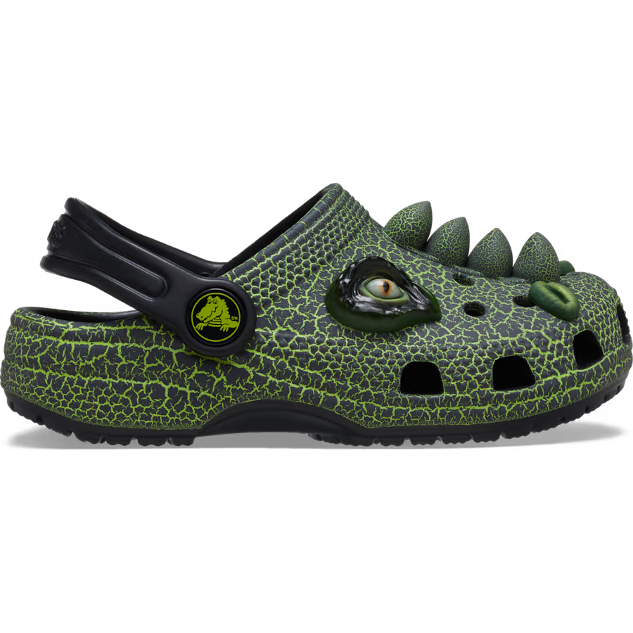 TODDLER CLASSIC IAM SCARY DINO CLOG BLACK