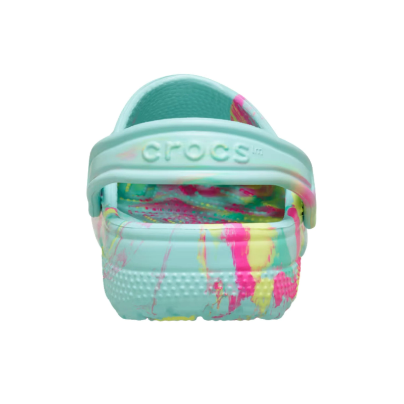 Crocs Toddler Classic Marbled Clog Aquamarine Multi