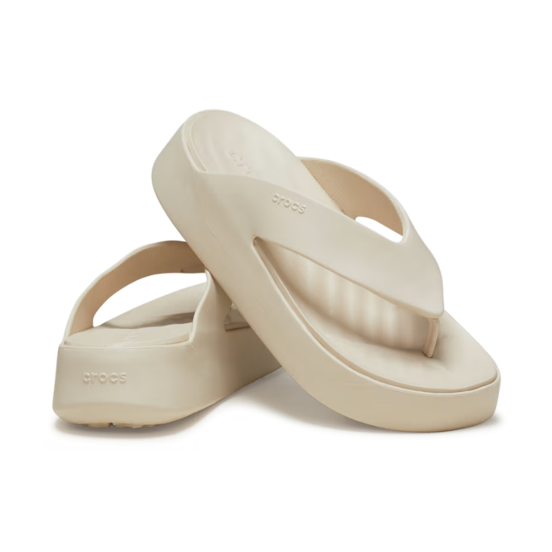 Crocs Womens Getaway Platform Flip Stucco