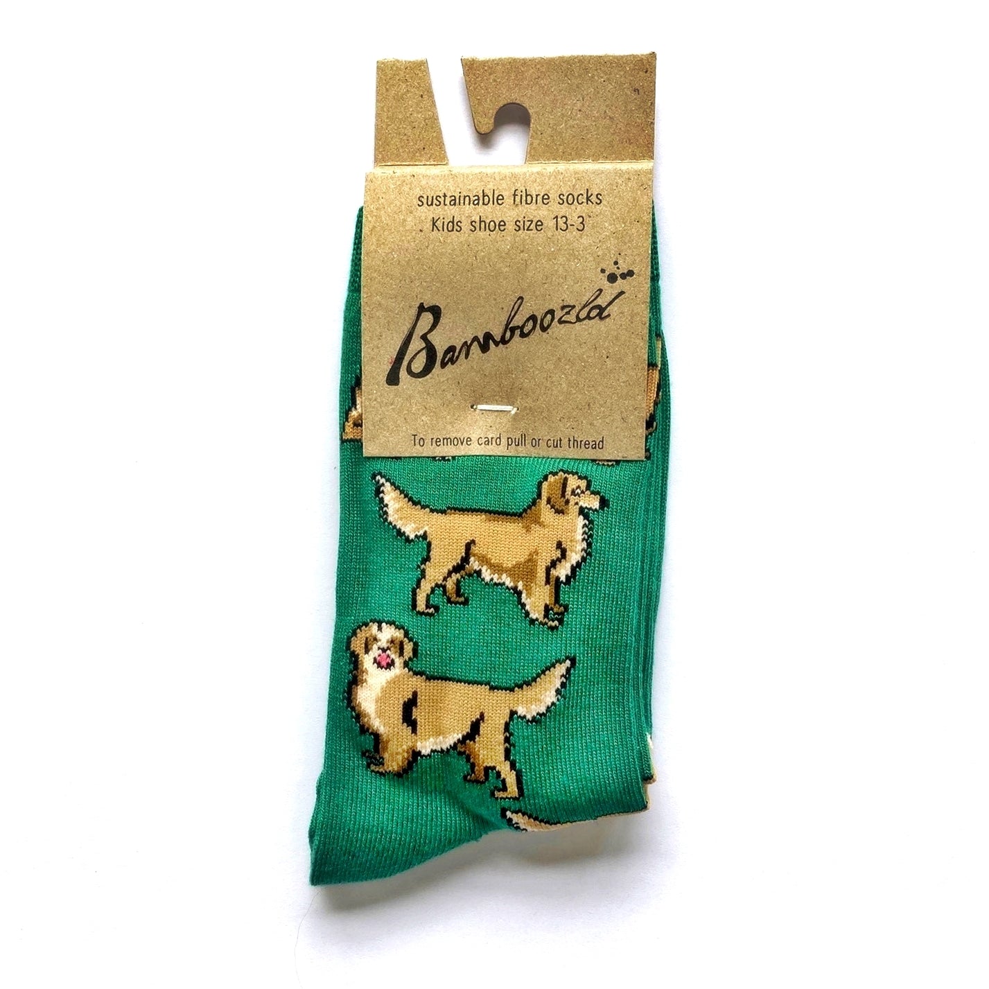 KIDS GOLDEN DOGS BAMBOO SOCK LARGE