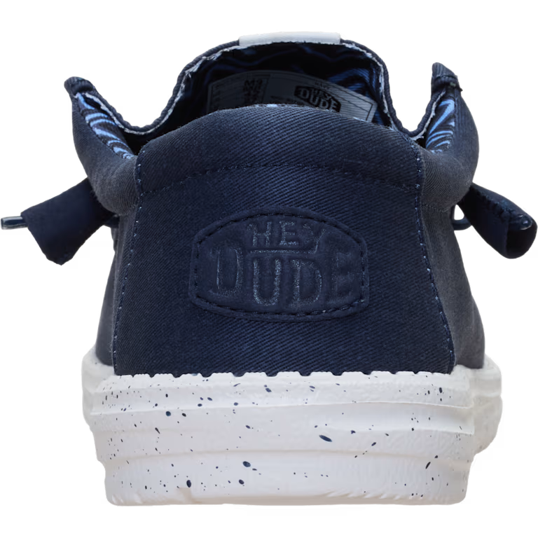 Hey Dude Wally Stretch Canvas Navy