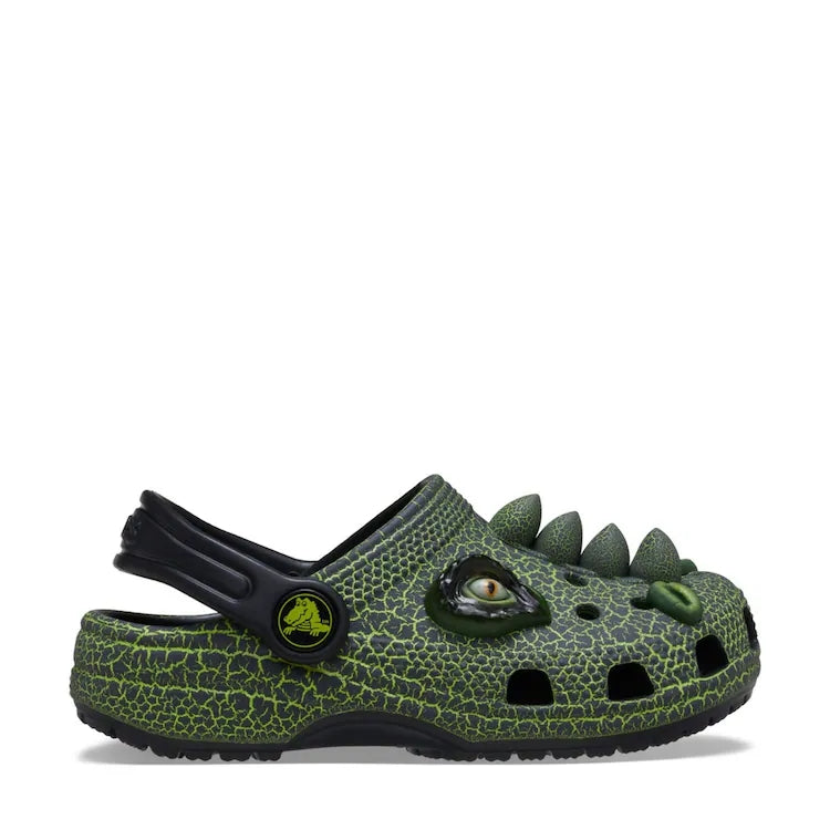 TODDLER CLASSIC IAM SCARY DINO CLOG BLACK