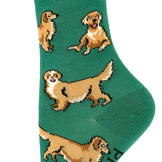 KIDS GOLDEN DOGS BAMBOO SOCK LARGE