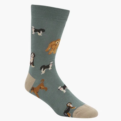 MENS OODLES BAMBOO SOCK KHAKI