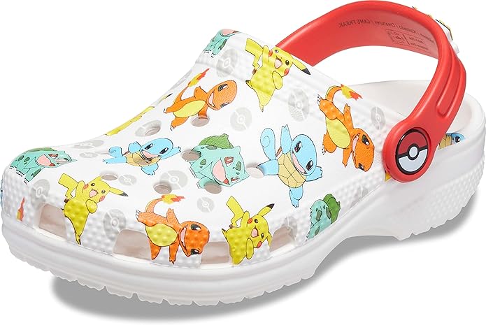 Crocs Kids Classic Pokemon Clog White Multi