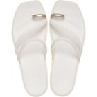 WOMENS MIAMI METALLIC TOE LOOP SANDAL CHALK