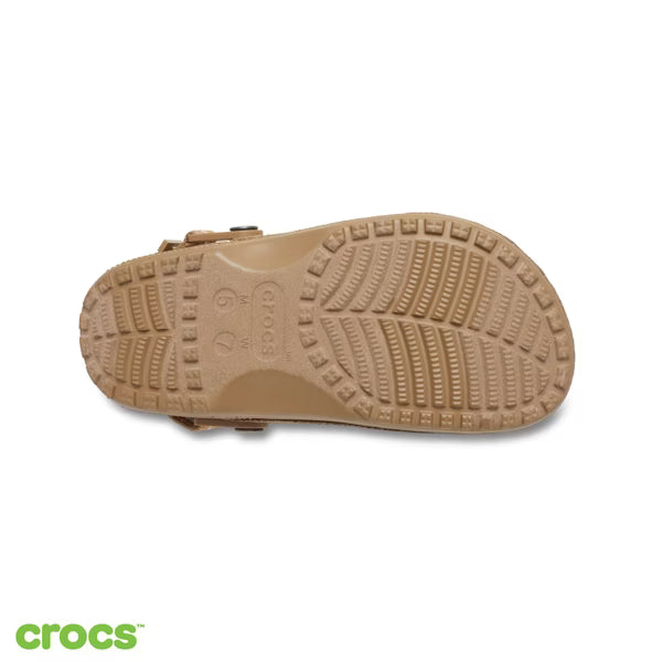 Crocs Adults Classic Crafted Vegan Suede Stitch Sepia