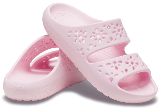 CLASSIC FLORAL CUT OUT SANDAL PINK MILK