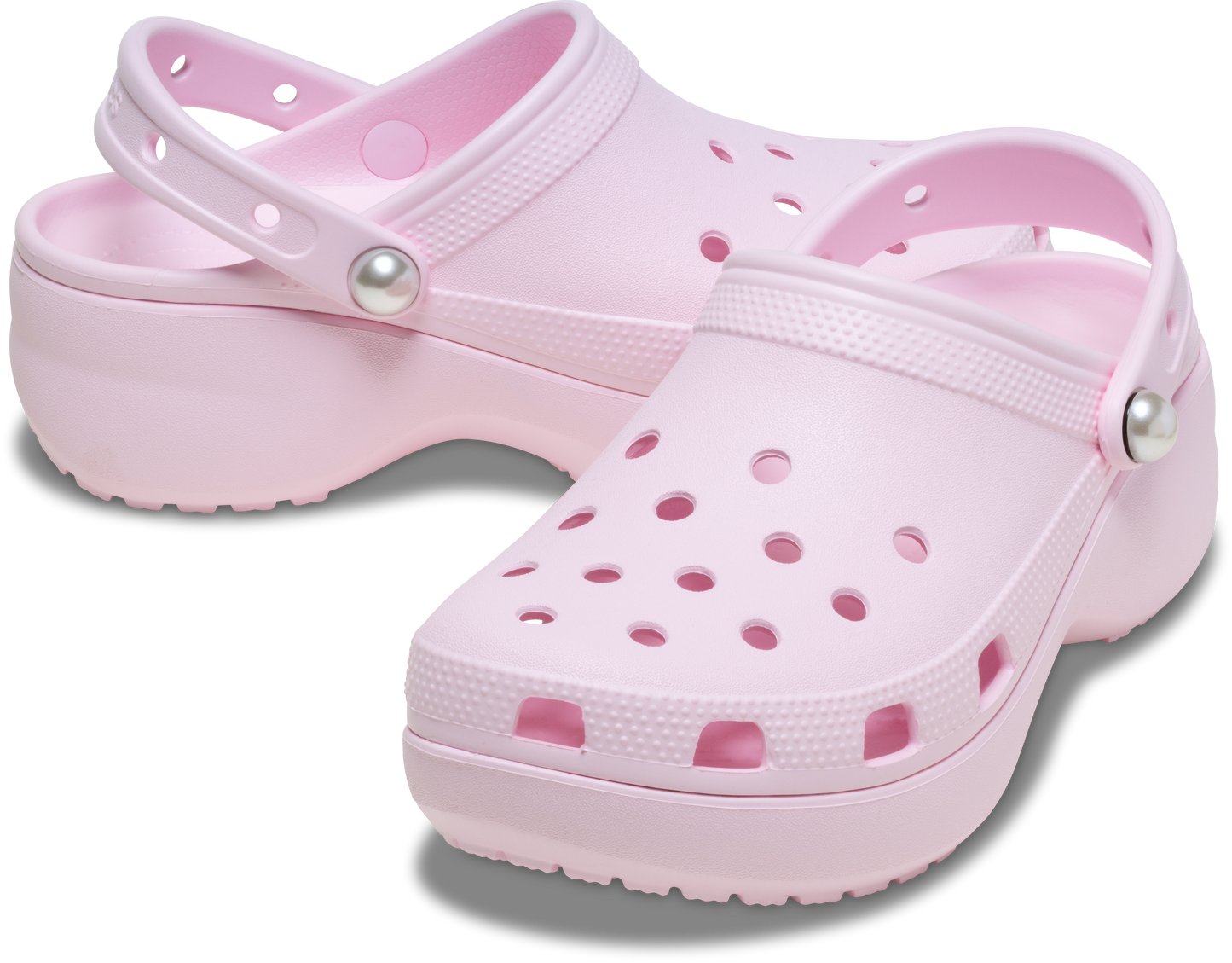 WOMENS CLASSIC PLATFORM PEARL CLOG PINK MILK