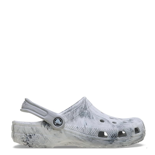 Crocs Kids Classic Clog Watercolour Marbled Grey Swirl