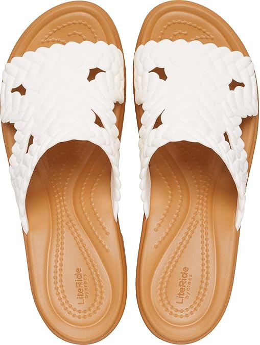 WOMENS BROOKLYN WOVEN SLIDE HEEL CHALK