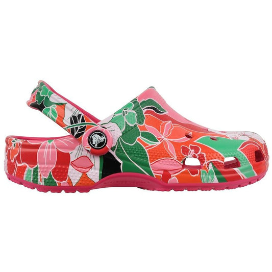 ADULTS CLASSIC WOODCUT FLORAL CLOG
