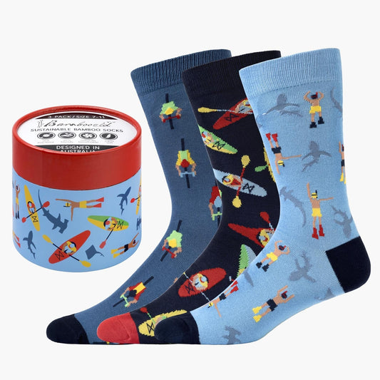 Bamboozled Mens Tri Sport Sock 3PK Gift Can