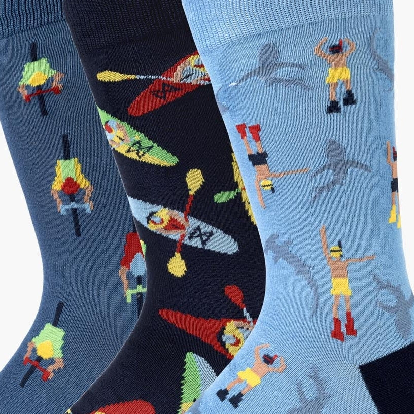 Bamboozled Mens Tri Sport Sock 3PK Gift Can