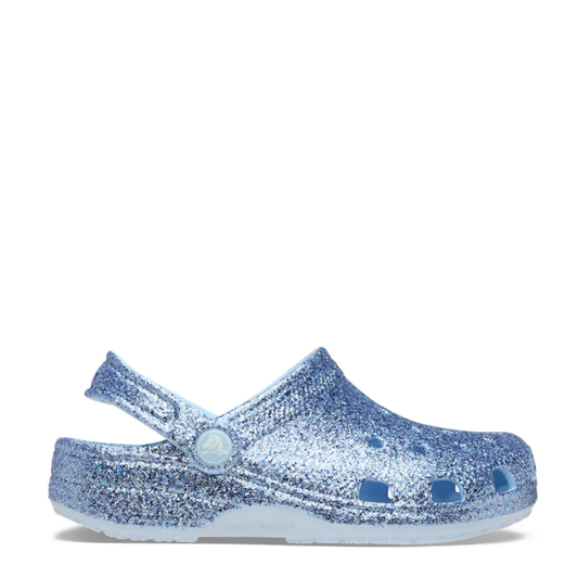 Crocs Kids Classic Clog Chunky Glitter Blue Frost