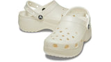 Crocs Adults Platform Clog Glitter White Chalk