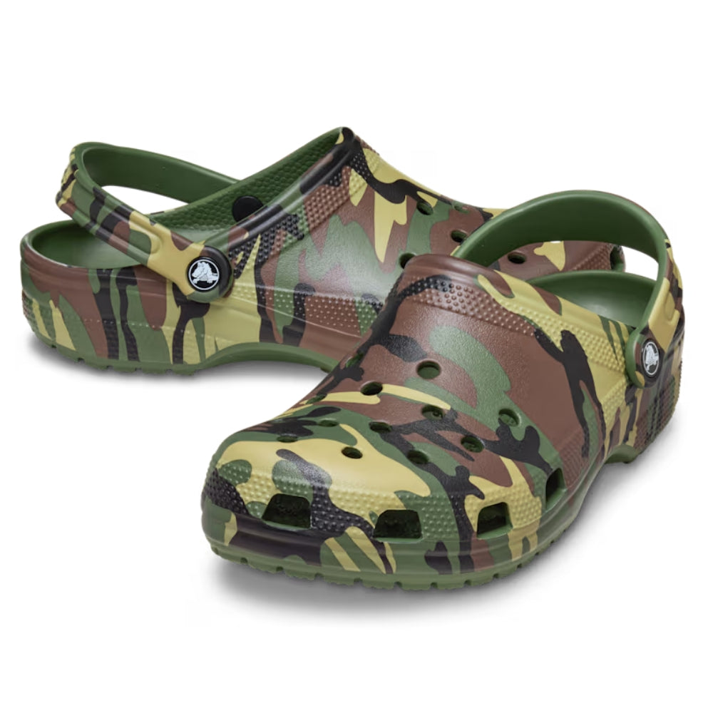 Crocs Adults Classic Camouflage Clog Army Green Multi
