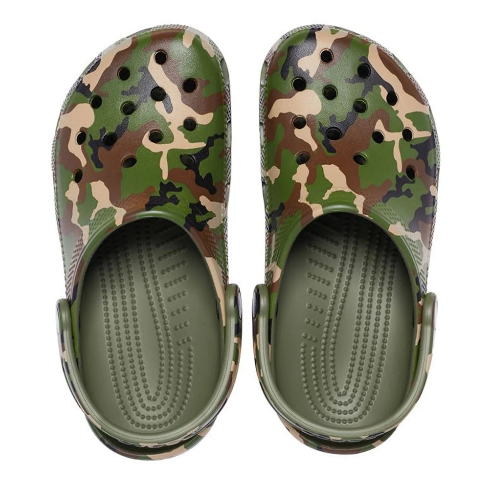 Crocs Kids Camouflage Clog Army Green Multi