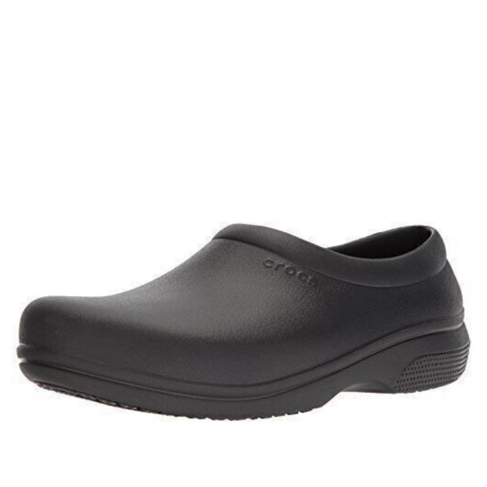 Crocs Adults On The Clock Work Slip On Black