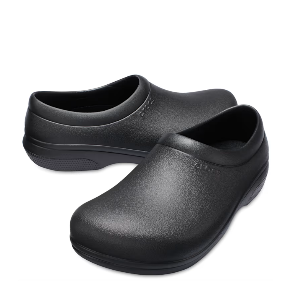 Crocs Adults On The Clock Work Slip On Black