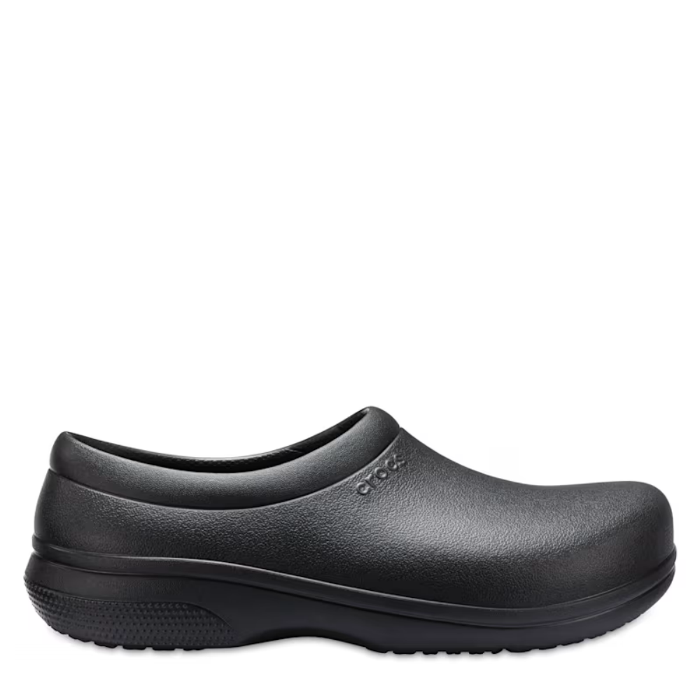 Crocs Adults On The Clock Work Slip On Black