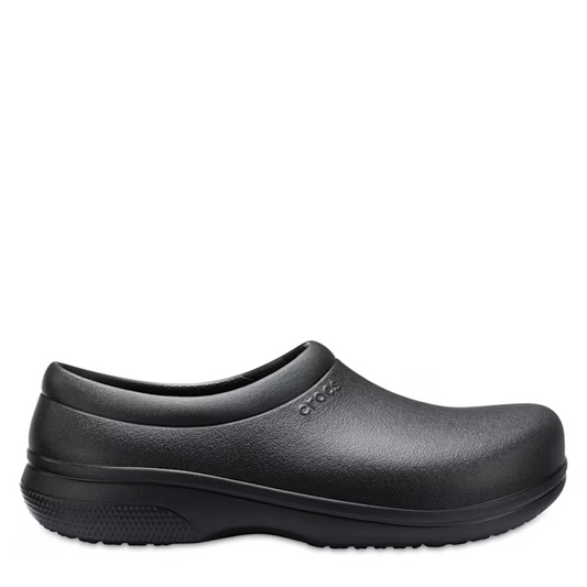 Crocs Adults On The Clock Work Slip On Black