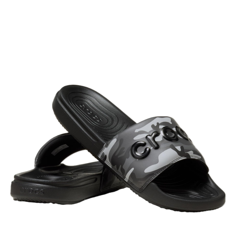 Crocs Mens All Day Slide Camouflage Black/Grey