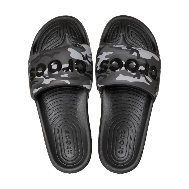Crocs Mens All Day Slide Camouflage Black/Grey