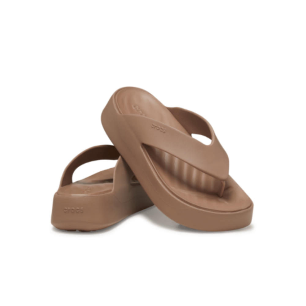 Crocs Womens Getaway Platform Flip Latte