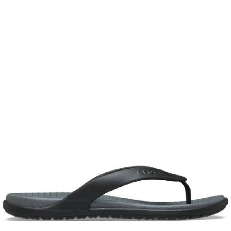 Crocs Adults Coast Flip Black/Slate Grey