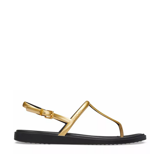 WOMENS MIAMI METALLIC THONG FLIP BLACK