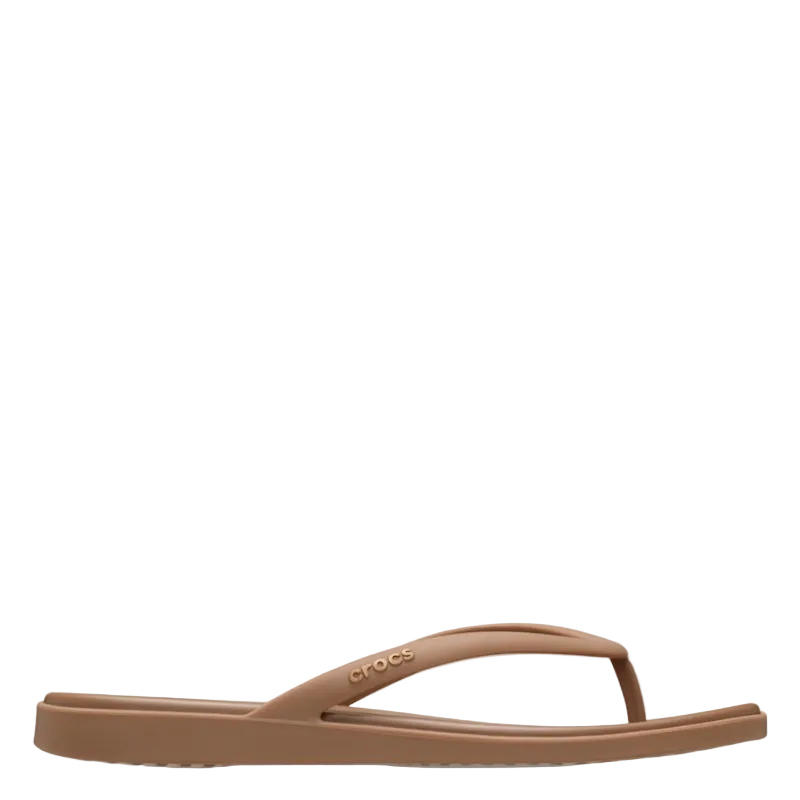 Crocs Womens Miami Flip Milk Chocolate