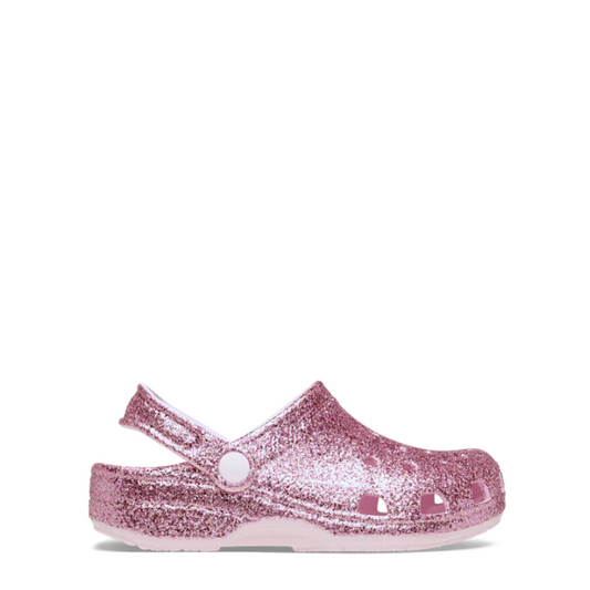 Crocs Toddler Classic Clog Chunky Glitter Pink Milk