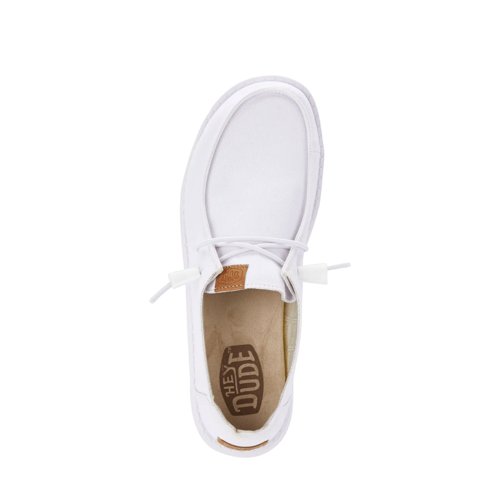 Hey Dude Wendy Stretch Canvas White